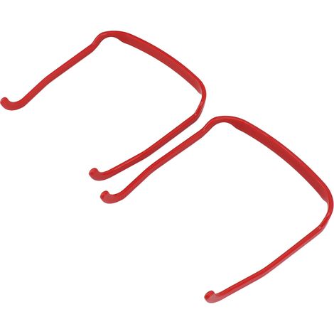2 Stück Locken-Haarreif, unsichtbarer Haarreif, höhenvergrößernde Krone, Sonnenbrillen-Haarreif für Damen und Herren, quadratisch, rot und rot (1/5)
