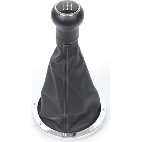 Kit de protection anti-poussière pour pommeau de levier de vitesses Volkswagen Golf GOL, comprenant un couvre-pommeau en cuir, finition électroplaquée noire, boîte 5 vitesses, lot de 1.
