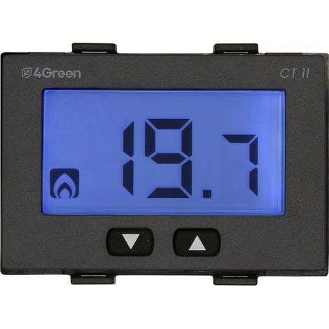 Termostato da Incasso 503 Display LCD Controllo Temperatura per Caldaia e Climatizzazione Alimentazione 230V Frontalini Bianco e Grigio Antracite Inclusi 4Green 4G000600 (1/4)