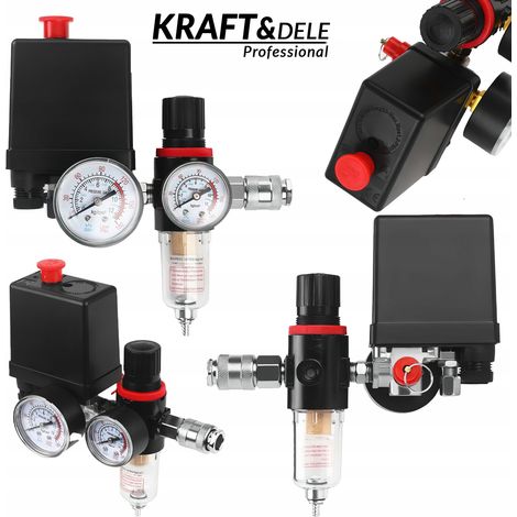 Pressostat pour compresseur et déshydrateur 230 V 12 bar Kraft&Dele (1/5)