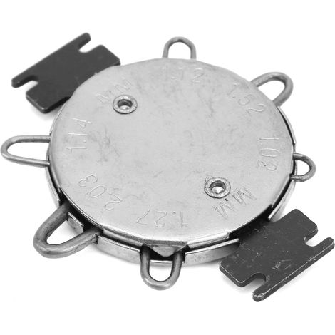 Jauge d'écartement d'électrode 0,64-1,14mm 0,025-0,045in Outil de mesure et réglage pour moto, étalon bougie, Noir Argent
