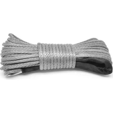 Câble de treuil électrique 8200 lb, câble en nylon haute résistance, 5 mm x 15 m, câble/sangle de remorquage pour voiture (1/3)