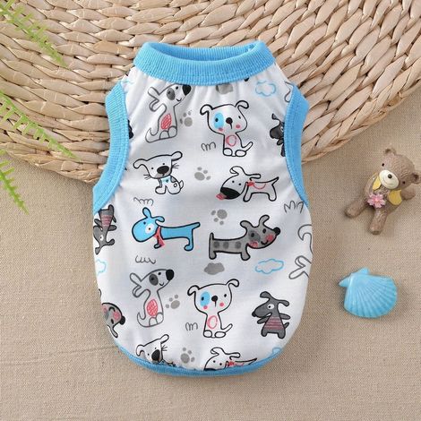 Veste Chien Été - T-shirt Canin Respirant en Fibre Polyester - Pour Petit Chien Teddy Bichon - XS à XL (1/5)