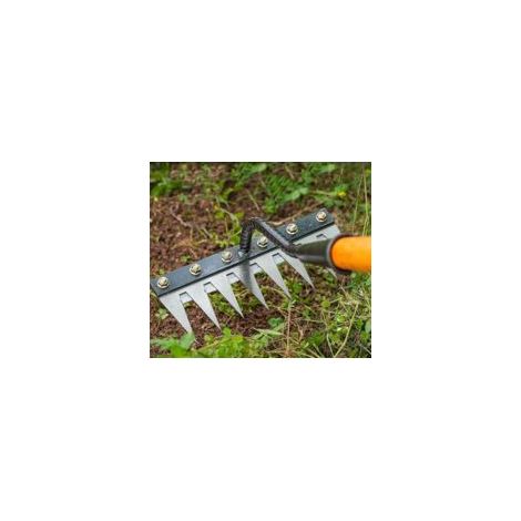 Râteau de désherbage 30 cm – 7 dents en acier au carbone – Conception ergonomique pour contrôle optimal – Garantie pièces 10 ans