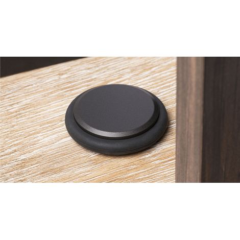 Tope de puerta LOW - Ø 68x17mm/ gris lava