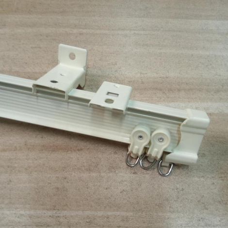 Accessoires pour rideaux : rail de rideau incurvé en alliage d’aluminium de 1 mm, rail flexible, accessoires inclus, découpe gratuite. (1/5)