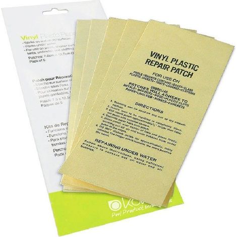 Kit di riparazione 5 toppe adesive per piscina