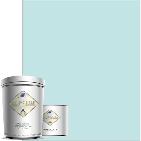 Peinture résine époxy 0,75L MAT 10m² Bleu Ciel Ecoute mon lapin