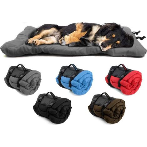 lit pour Chien imperméable et Pliable, Facile à Nettoyer, Tapis pour Chien en Tissu Oxford Durable, adapté aux canapés, aux caisses, etc. Convient à Un Usage extérieur, 90x60 cm (Gris) thsinde (1/5)