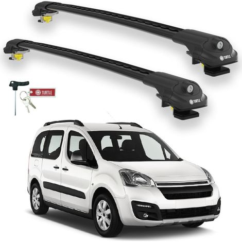 TURTLE kompatibel mit Citroen Berlingo 2008-2018 Dachträger Air1 Schwarz (1/5)