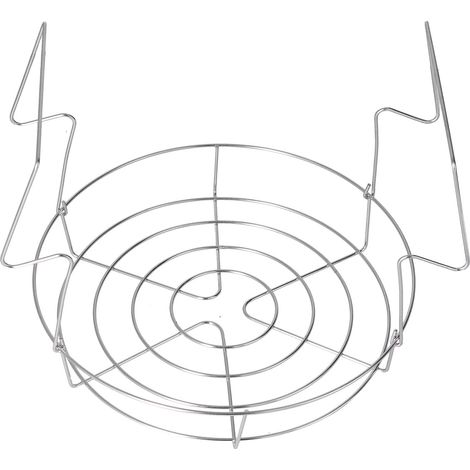 Einmachgestell aus Edelstahl, rostfrei, hitzebeständig, klappbar, mit ergonomischen Stahlgriffen (1/5)