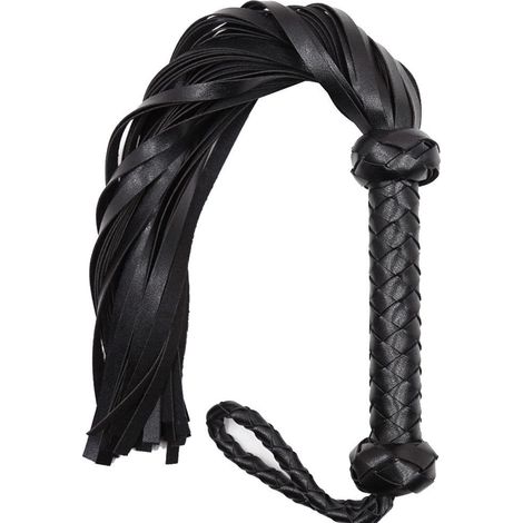 Cravache en cuir synthétique pour dressage équestre, fouet d'entraînement (1/5)