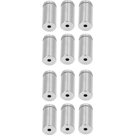 Lot de 12 vis entretoises en acier inoxydable pour panneau mural, clous publicitaires pour acrylique, 19x40mm (1/5)