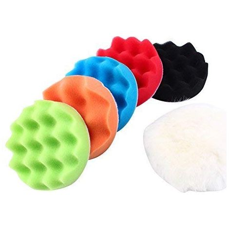 7-teiliges Polierschwamm-Set, Wachs- und Polierpasten-Set, 10,2-cm-Poliermaschine + M10-Adapter für PKW