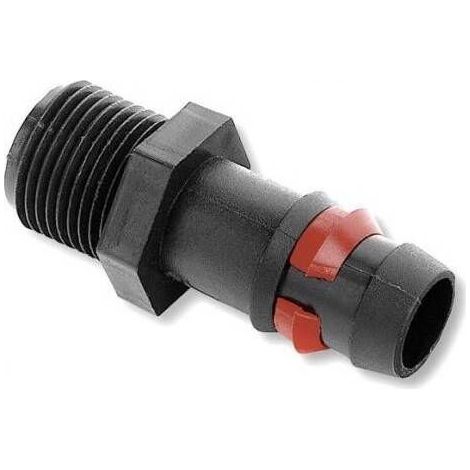 Raccord Mâle - 1/2 Pouces BSP - Embout Cannele 16 Mm - Pour Micro Irrigation - Jardin Agriculture