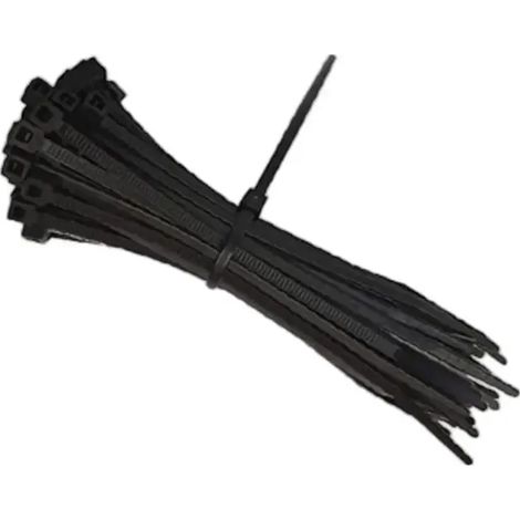 Fascette Elettricista Nylon 2,5X200Mm - 100Pz - Nero