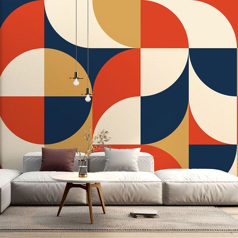 Papier peint panoramique - Formes Géométriques - 130 cm x 87 cm (1/4)
