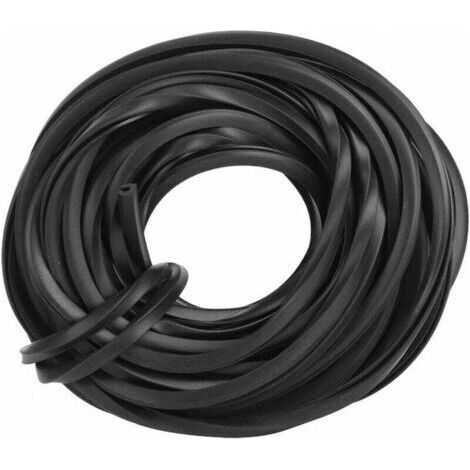 Joint de vitrage à Effet de Serre Noir, câble de Ligne de Bande de Caoutchouc à Effet de Serre, résistant à l'usure et Durable, Accessoires de Serre pour Le scellage du Verre(10m) (1/4)