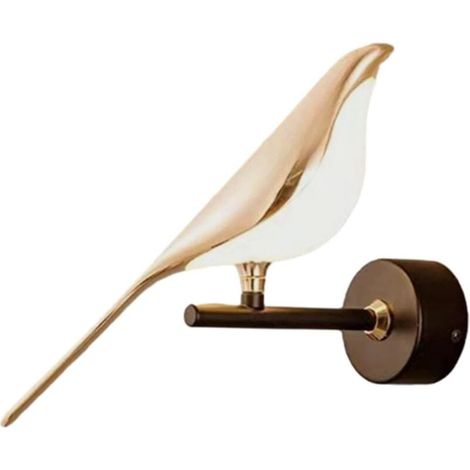 Applique Murale Applique Murale Maison Chevet Appliques Intérieures Éclairage Mural LED Appliques Murales pour Grange Escalier Chambre Bureau, Une lumière Chaude d'oiseau (1/4)