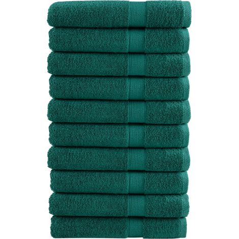 Toallas premium SOLUND 10 unidades verde 100x200 cm 600 gsm vidaXL