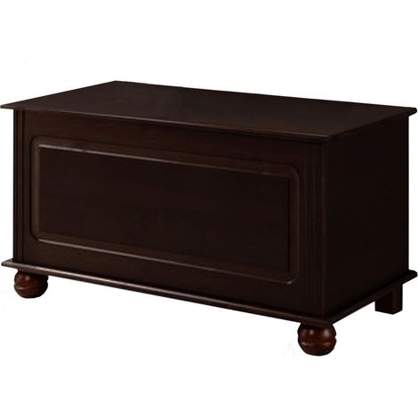 FincaCoffre en pin marron (1/4)