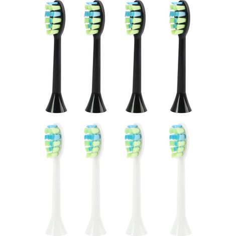 8PCS Têtes de Brosse à Dents de Rechange Blanc, Pour une Utilisation Quotidienne, Poils Arrondis pour Ne Pas Irriter les Gencives, S'Adaptent à la Plupart des Brosses à Dents Électriques du Marché (1/5)