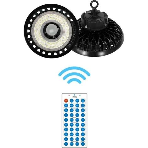 Silamp – Télécommande pour suspension industrielle UFO 160lm/W – Détecteur de mouvement – Contrôle de puissance 80/100% – Éclairage optimisé