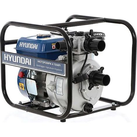 Hyundai – Pompe auto-amorçante 35605 – Moteur 4 temps 212cc 7Hp – Débit 19 m³/h – Aspiration 50mm – Hauteur de refoulement 80m