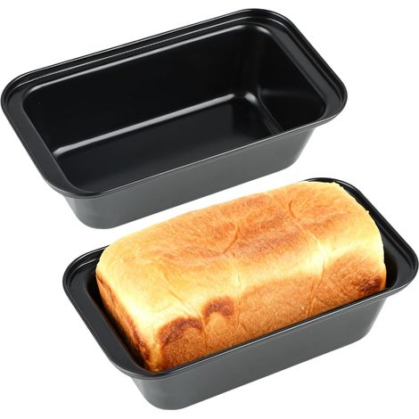 Bakvorm - Rectangular - Acero Al Carbono - Antiadherente - Para Horno Y Airfryer - 20 x 10 x 6 cm - Set De 2 Unidades (1/5)