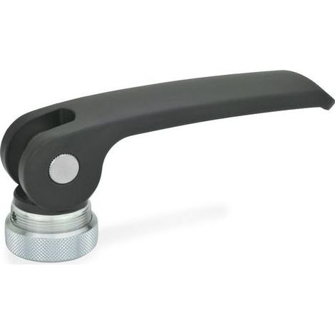Ganter Normelemente GN 927-63-M6-A-B 927-63-M6-A-B-Tendeur excentrique avec filetage interne, Forme A: avec écrou de réglage, Grifflänge l1: 63mm Gewinde d2: M6 (1/2)