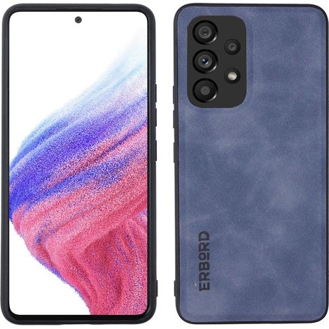 Samsung Galaxy A53 Hülle, erbord Business, mit Kfz-Halterung, blau (1/5)