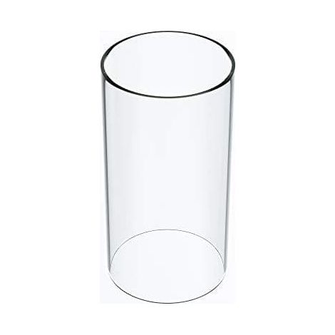 Grande lanterne en verre pour lampes tempête, ouverte aux deux extrémités, 20 cm de large x 25 cm de haut, transparente - XF34 - transparente, transparente, 8 cm de large x 10 cm de haut (1/4)