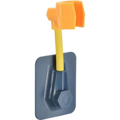 Selbstklebender Duschhalter, verstellbarer Duschkopfhalter, 14 cm, starke Tragkraft, Duschanschlusshalterung, kein Bohren, 360°-Drehung, für Badezimmer