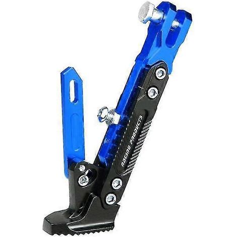CNC-gefräster Motorrad-Fußständer aus Metall mit fünf Positionen und Höhenverstellung – Blau (1/5)