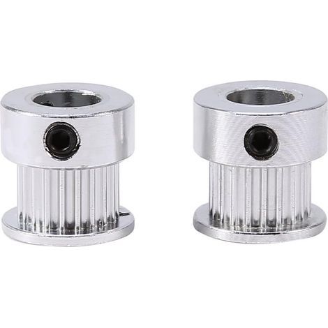 Stück GT2 20 Zähne 8 mm Riemenscheibe Zahnriemenscheibe Aluminiumlegierung Zahnriemenscheibe Zahnräder für 3D-Drucker (1/5)