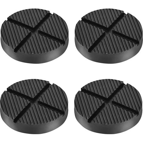 Almohadilla de goma para gato con ranura y perfil, negra, bloque de goma para soporte de eje para gatos y plataformas elevadoras.
