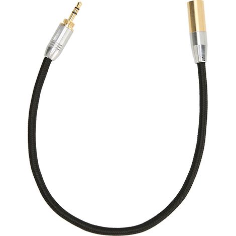 Câble Adaptateur 3.5mm Mâle vers Mini XLR 3 Broches Doré Professionnel pour Micro Mixeur Caméra (1/5)