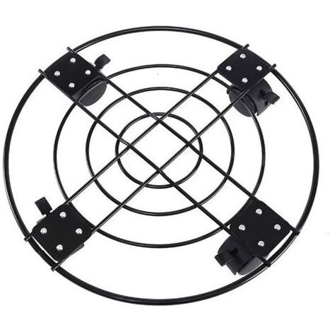 Support pour plantes de 13 pouces avec roulettes Support pour plantes roulantes avec roues, pot de jardin en fer robuste, chariot pour plantes en pot avec serrure, convient pour l'extérieur (1/5)
