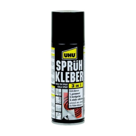 UHU cola aerosol 3 en 1, 200 ml, (por 6)