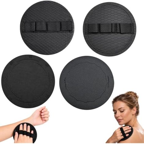2 Stück Gants de Douche Exfoliants, Exfoliation et Gommage du Corps (1/5)