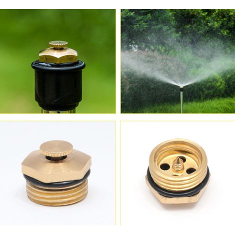 Buse d'atomisation réglable de bureau tout en cuivre irrigation de jardin de pelouse dépoussiérage industriel refroidissement micro semi-atomisé