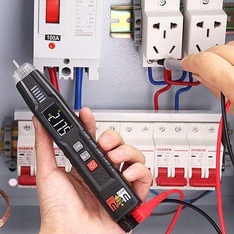 Multimetro digitale a penna HABOTEST HT122, multimetro portatile intelligente, True RMS, schermo LCD, contatore NCV a 4000 conteggi, voltmetro, tester di tensione CC/CA, resistenza, capacità, frequenz (1/5)