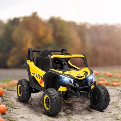 Auto elettrica per bambini da 12V, buggy elettrico con telecomando, 96 x 61 x 56 cm, gialla (1/5)