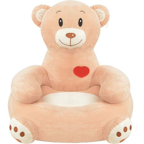 Maison Exclusive - Chaise pour enfants en peluche ours Marron (1/3)