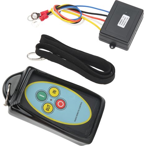 Télécommande sans fil pour treuil 12V 24V, portée 75ft, 434MHz, compatible treuils Tuff Stuff, kit de commande à distance (1/5)