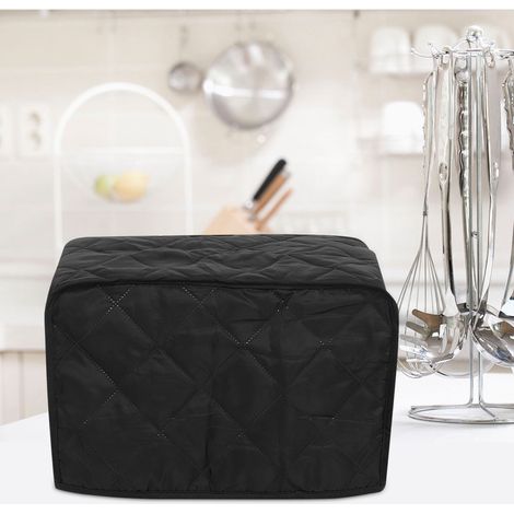 Housse de protection anti-poussière carrée pour marmite, compatible avec les appareils de cuisine domestiques. Couleur : noir. Dimensions : 40,6 x 23 x 25,4 cm. (1/5)