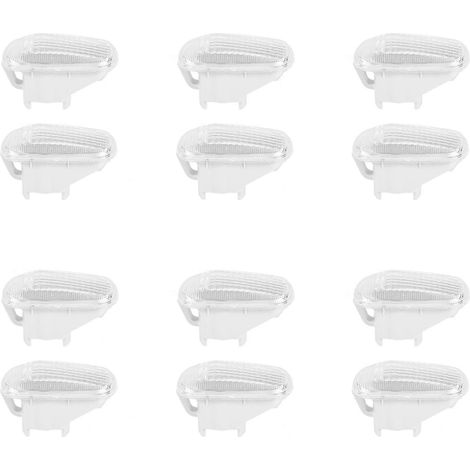 Lot de 12 pièces voiture latéral Baffle Turn Signal lampe lampe Shade Shell cache boîtier Compatible compatible avec Honda Civic 2002- 2005 (1/5)