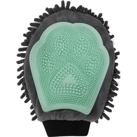 Gant pour enlever les poils de chien, gant de massage pour chien, brosse de toilettage, peigne démêlant, gant de bain pour animaux, brosse pour enlever les poils de chien, vert (1/5)