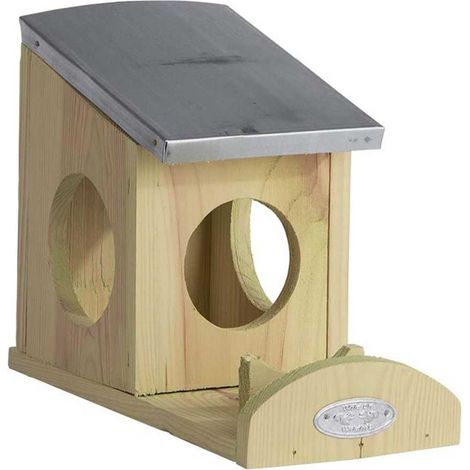 Mangeoire à écureuil pour beurre de cacahuètes - Beige - H 18,5 cm - Livraison gratuite (1/5)