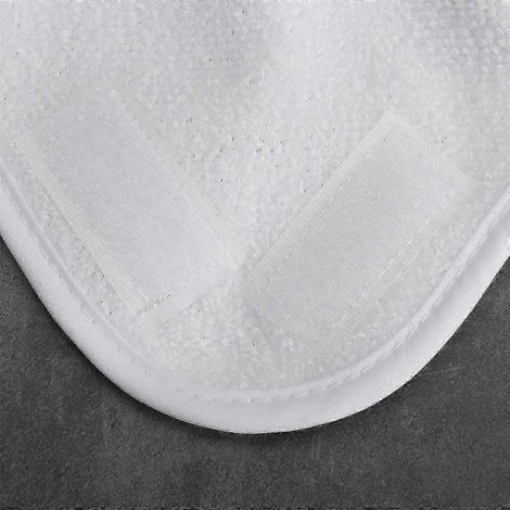 Lot de 8 lingettes de rechange en microfibre AURA pour balai vapeur H2O X5 à trois coins (1/5)
